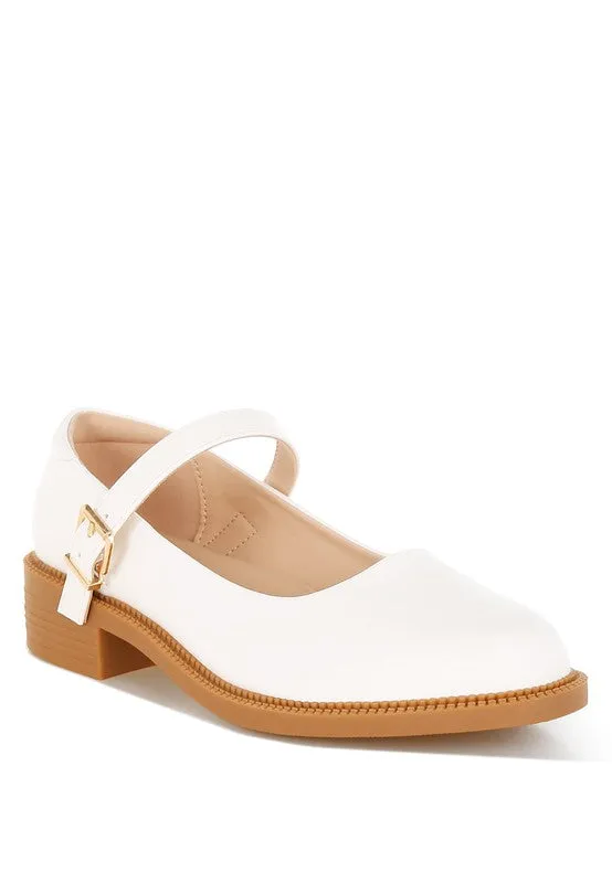 Ejeta Faux Leather Mary Jane Shoes
