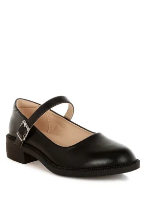 Ejeta Faux Leather Mary Jane Shoes