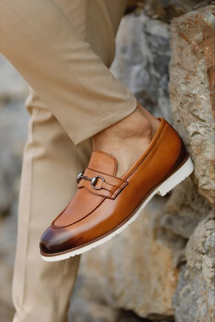 Empire Tan Bit Loafers - Elegant Leather Shoes for Every Occasion