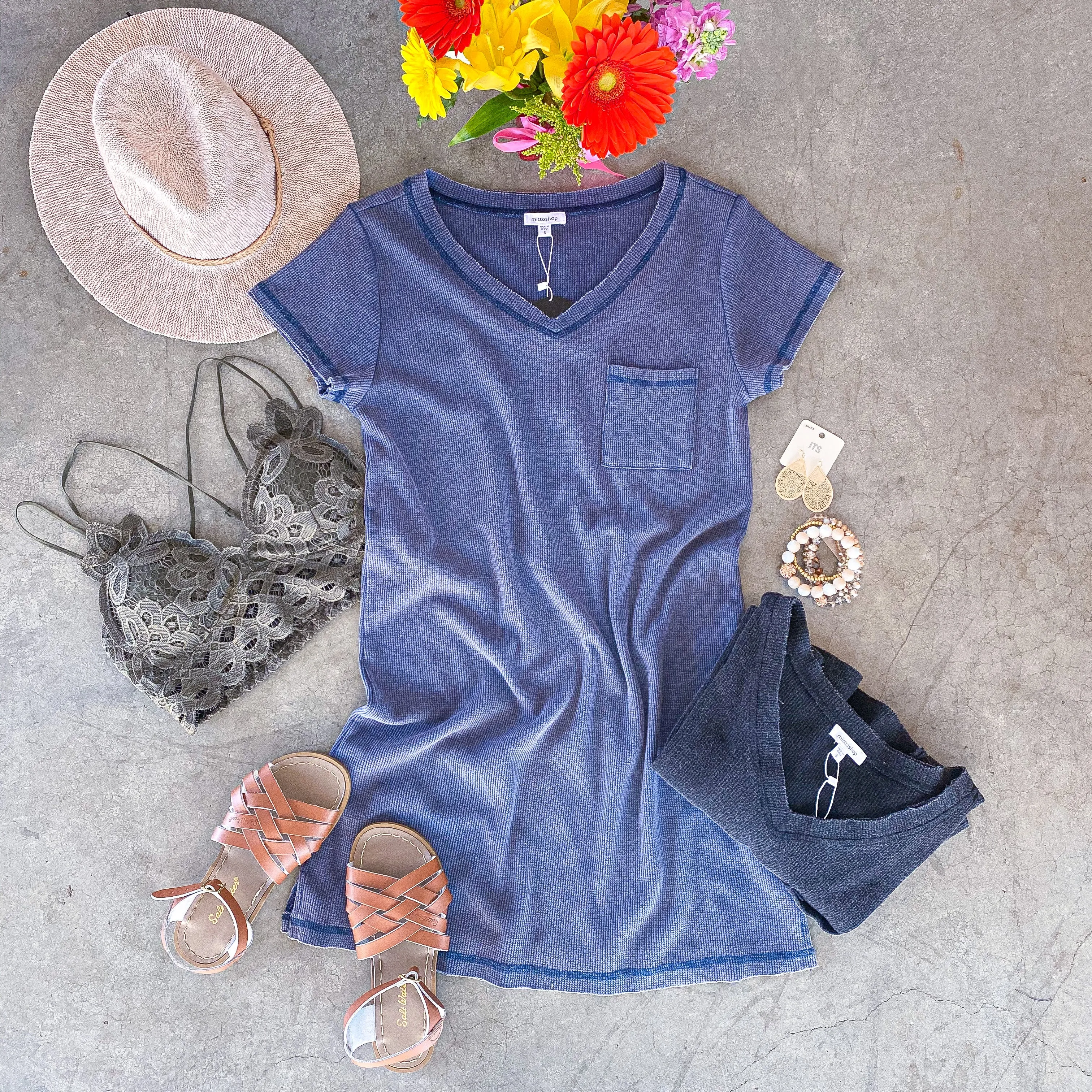 Erin Dress- Navy
