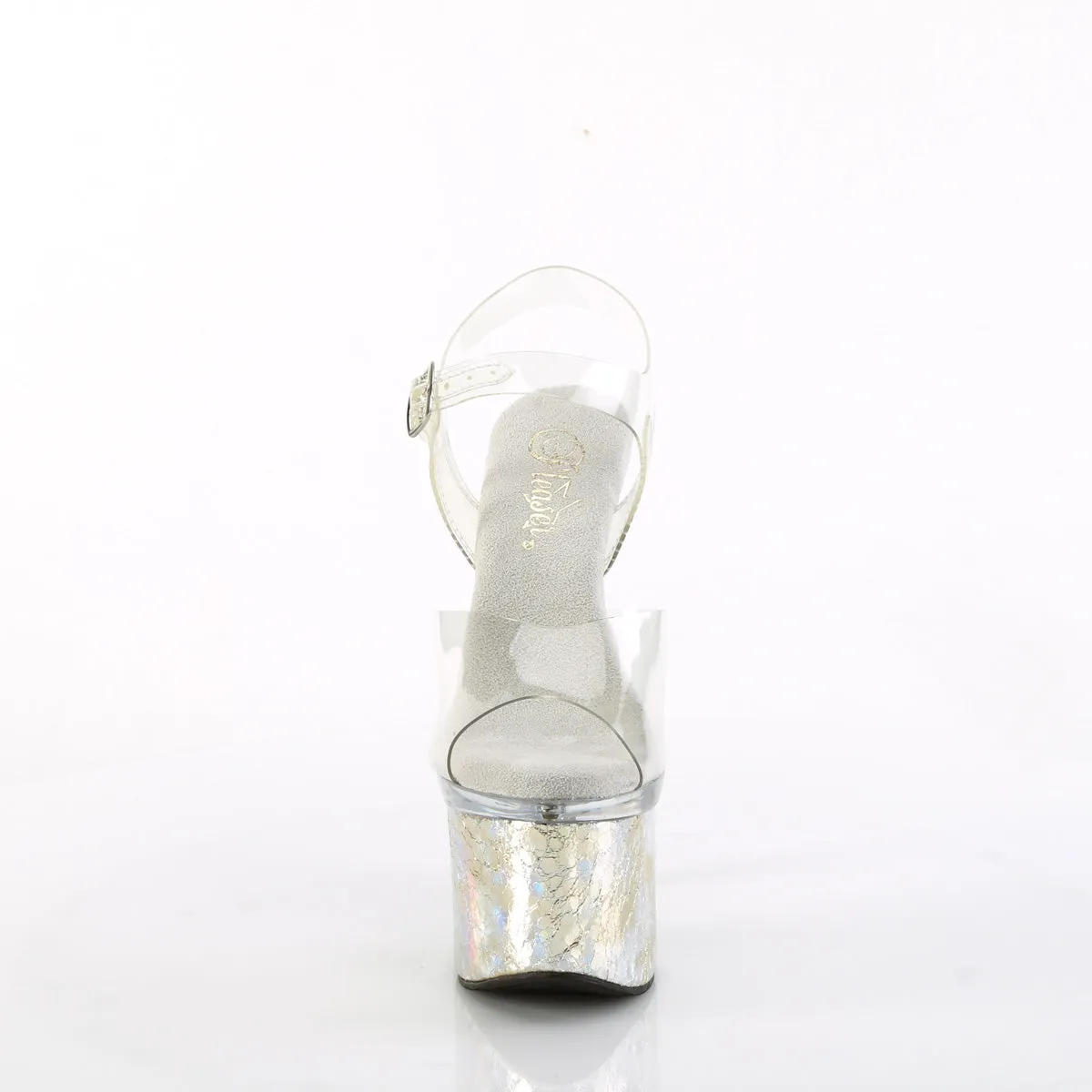 ESTEEM-708CK  Clear/Clear-Silver Holo Crackle