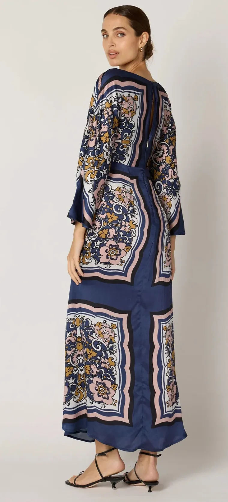 Fawn Ankle Dress Floral Anise