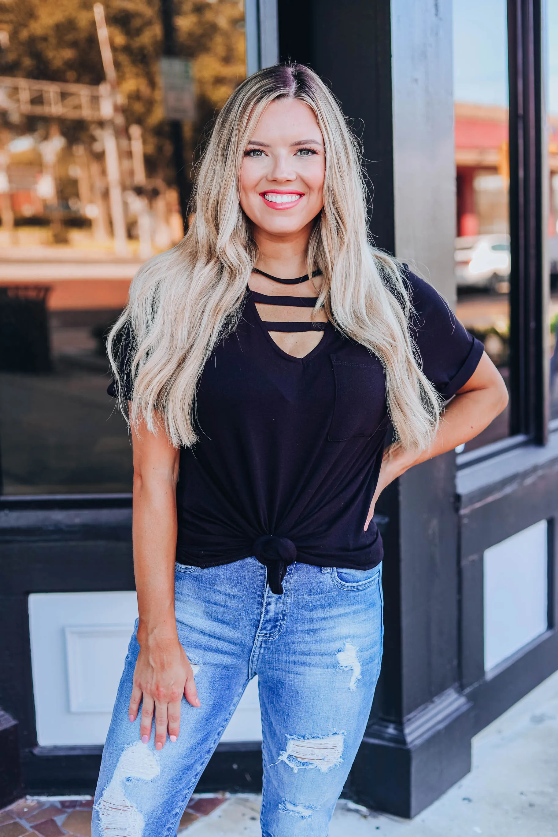 Finer Things Top - Black