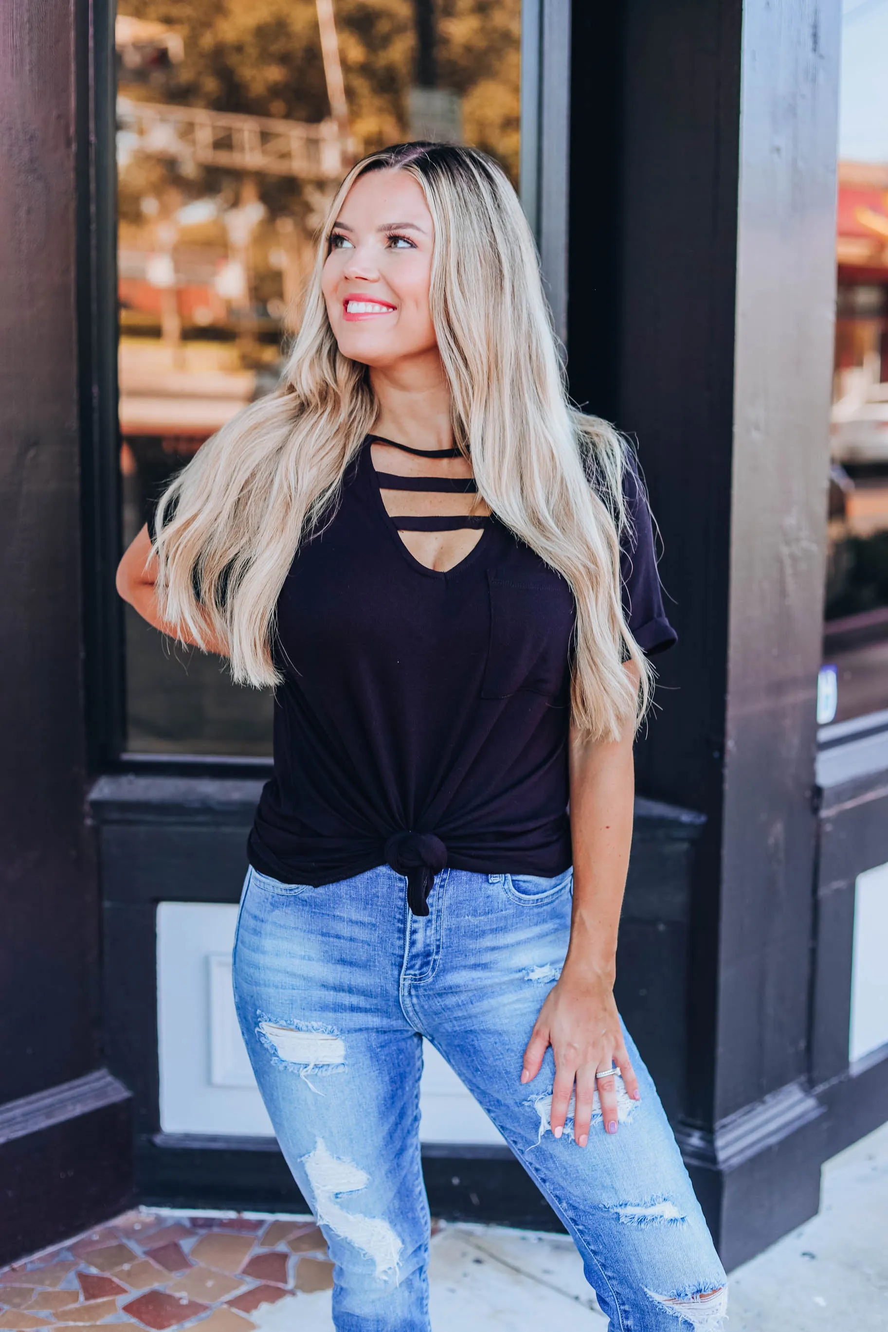 Finer Things Top - Black