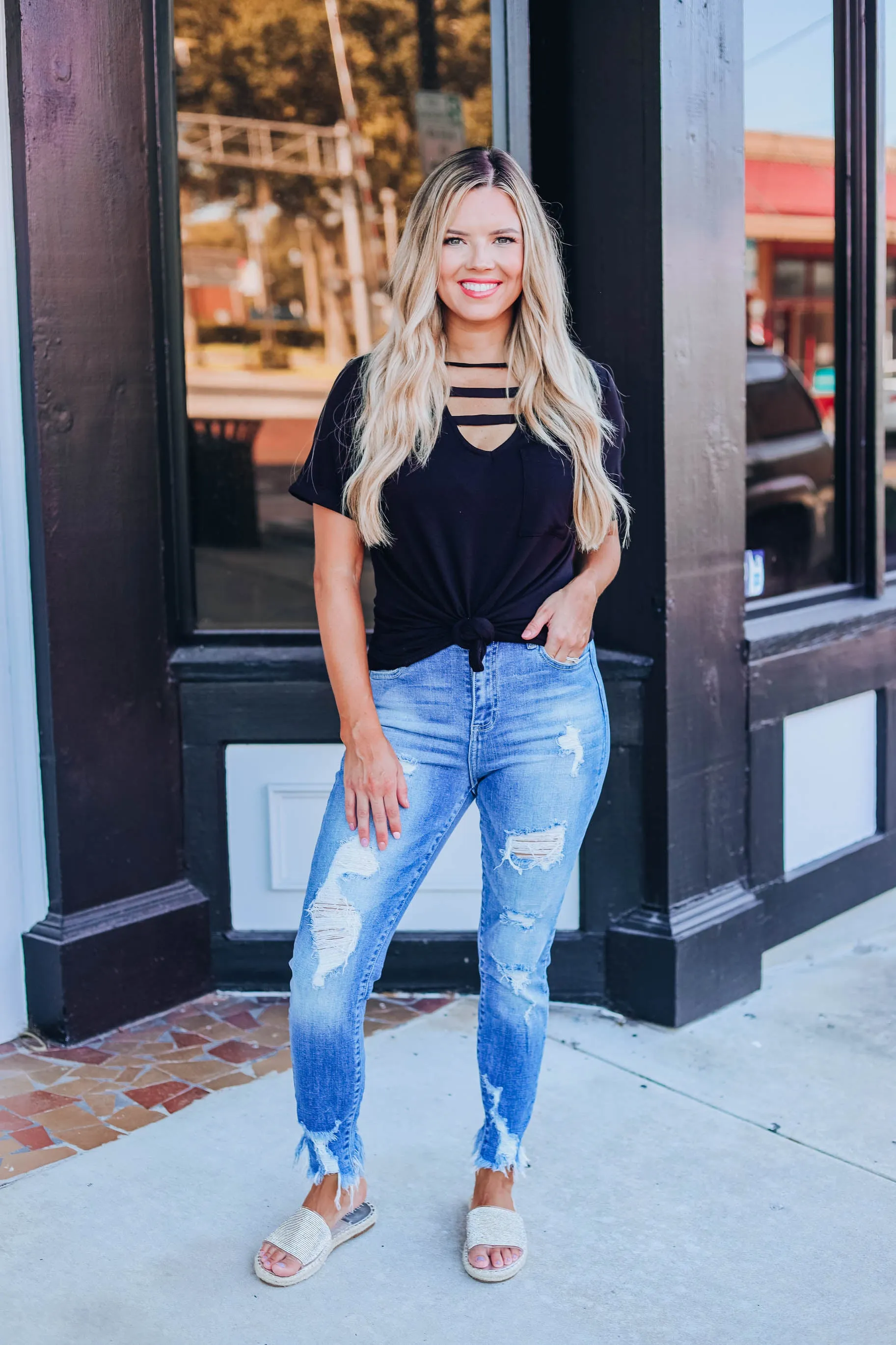 Finer Things Top - Black