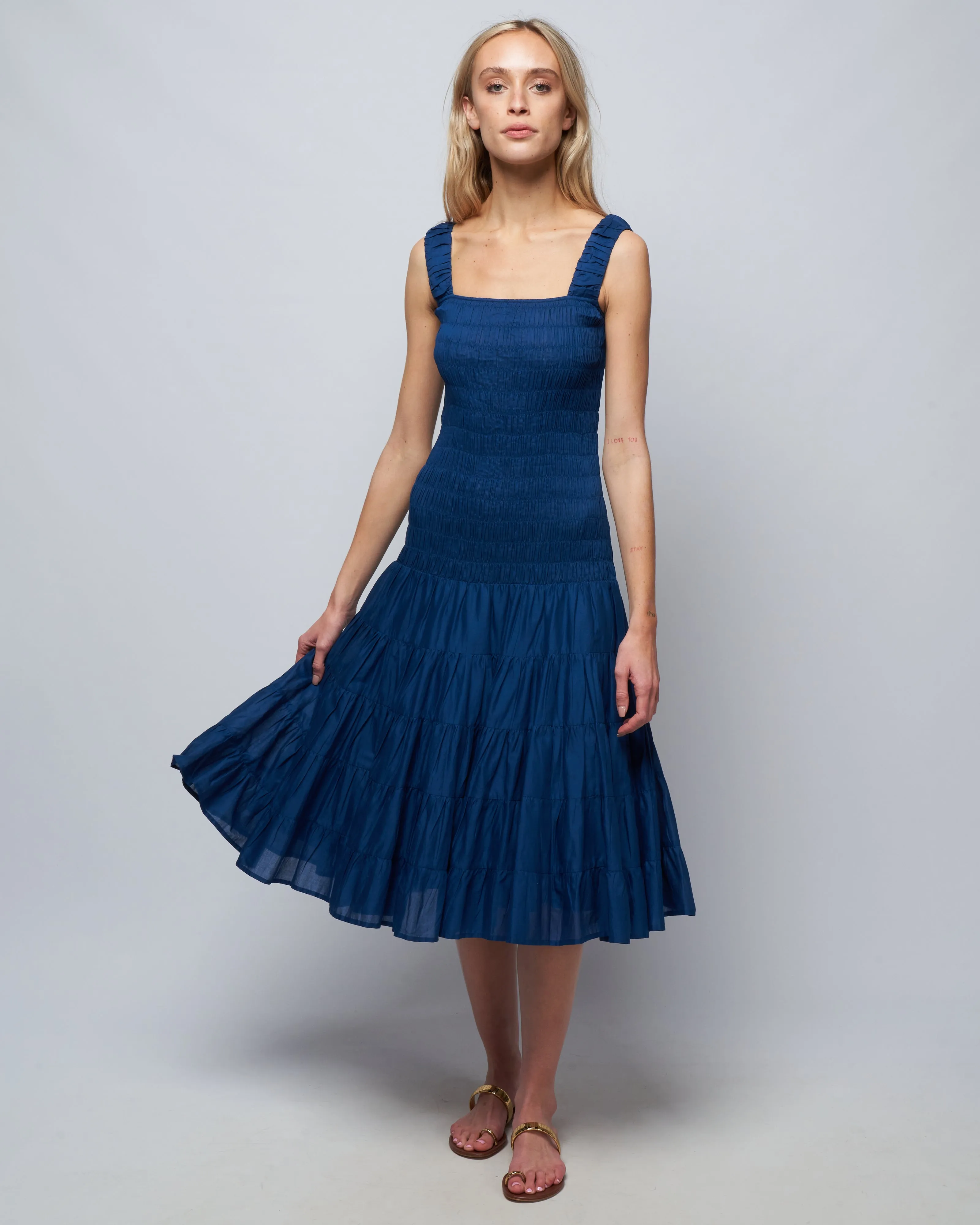 freja dress - sapphire