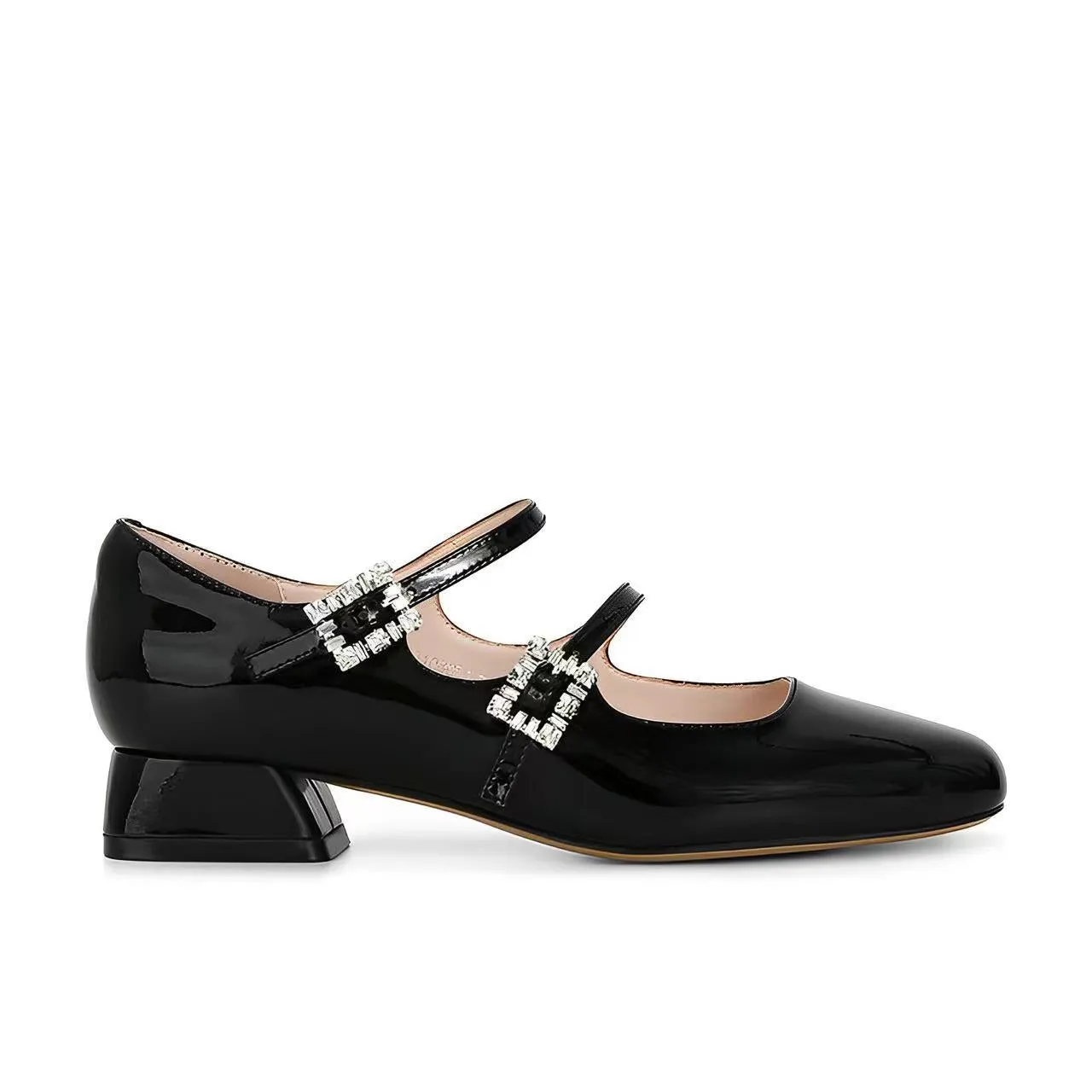 French Mary Jane Shoes, Versatile Slimming Thick Heel Women's Shoes