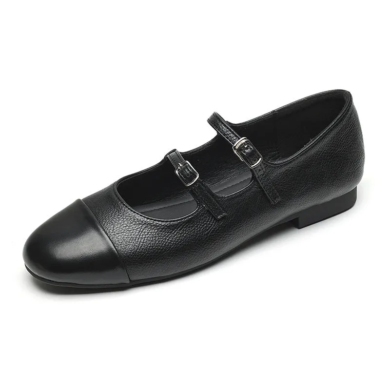 French Style Mary Jane Shoes for Women Flat Shoes