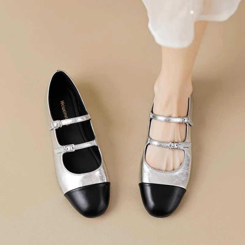 French Style Mary Jane Shoes for Women Flat Shoes