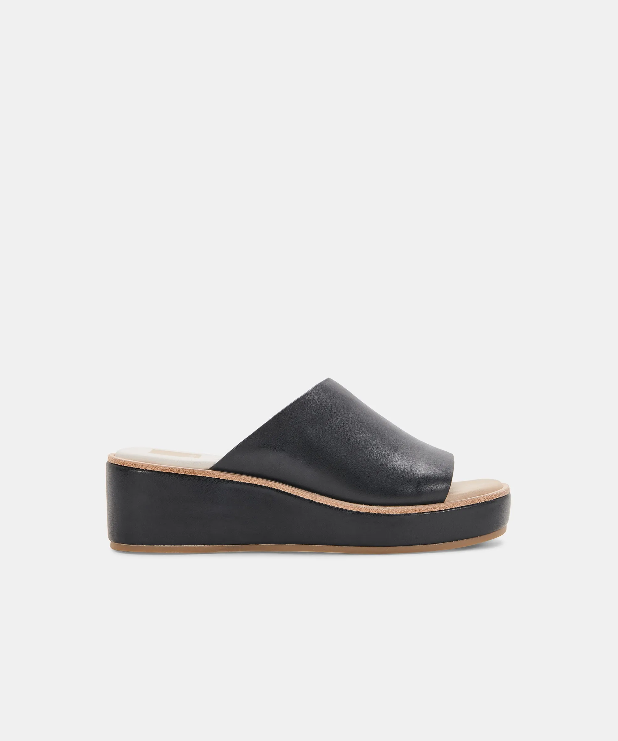 FRETA WEDGES ONYX LEATHER