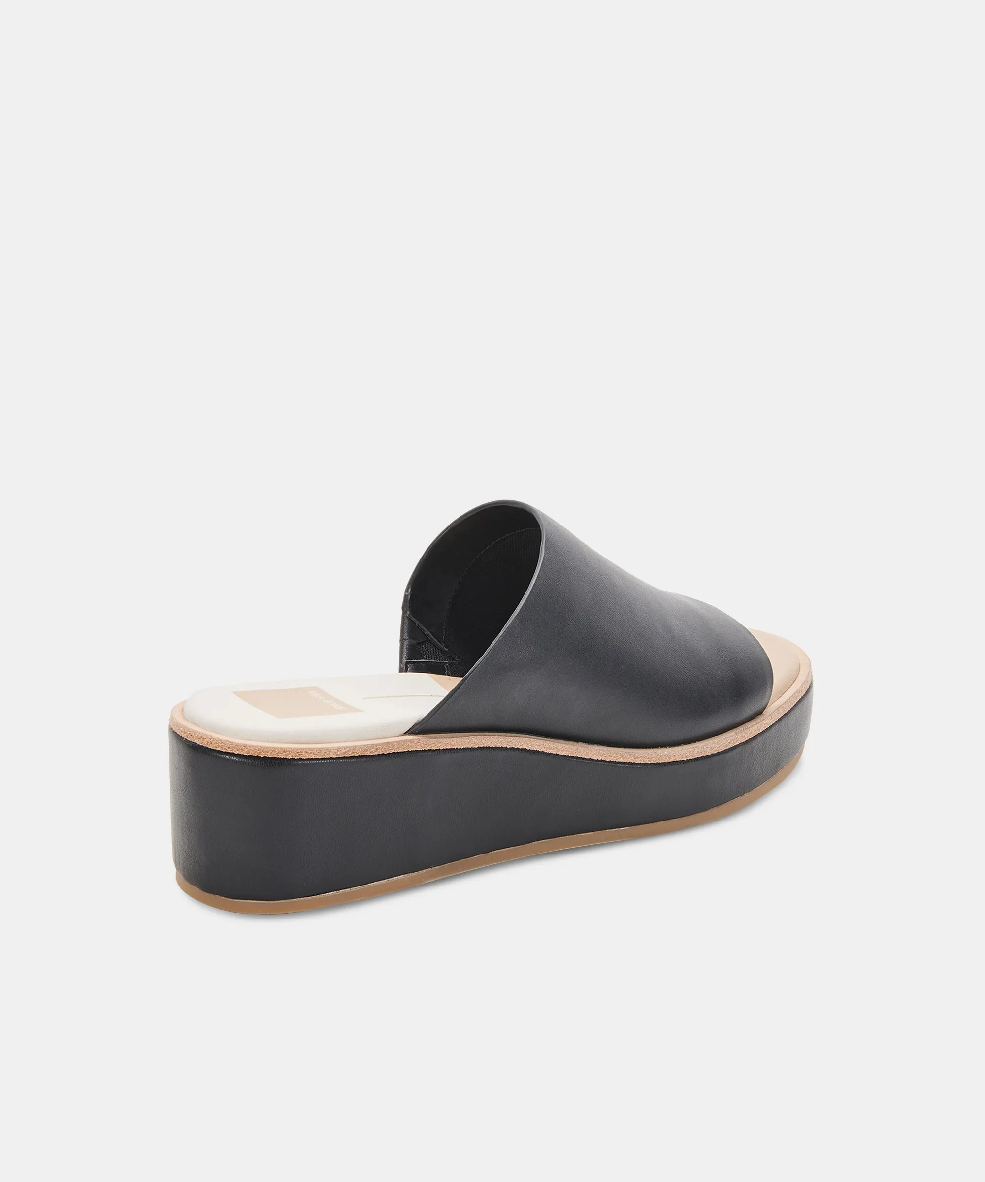 FRETA WEDGES ONYX LEATHER