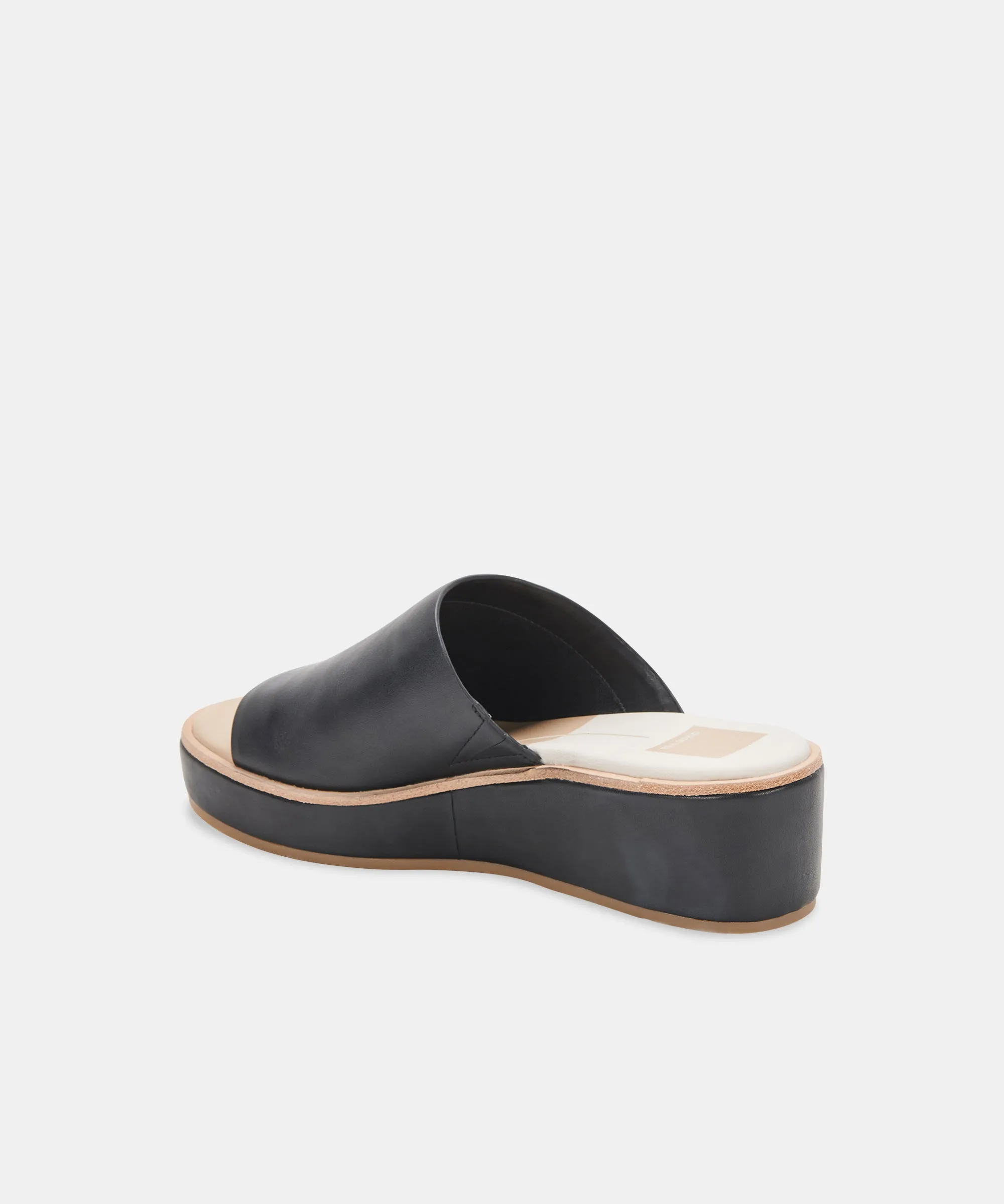 FRETA WEDGES ONYX LEATHER