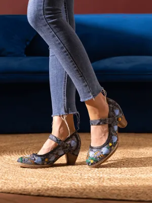 Georgina Floral Leather Pump