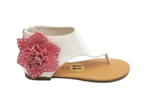GIRL SIZE 11 YOUTH - I 💓 Yokids, Bohemian Floral Sandals EUC B12
