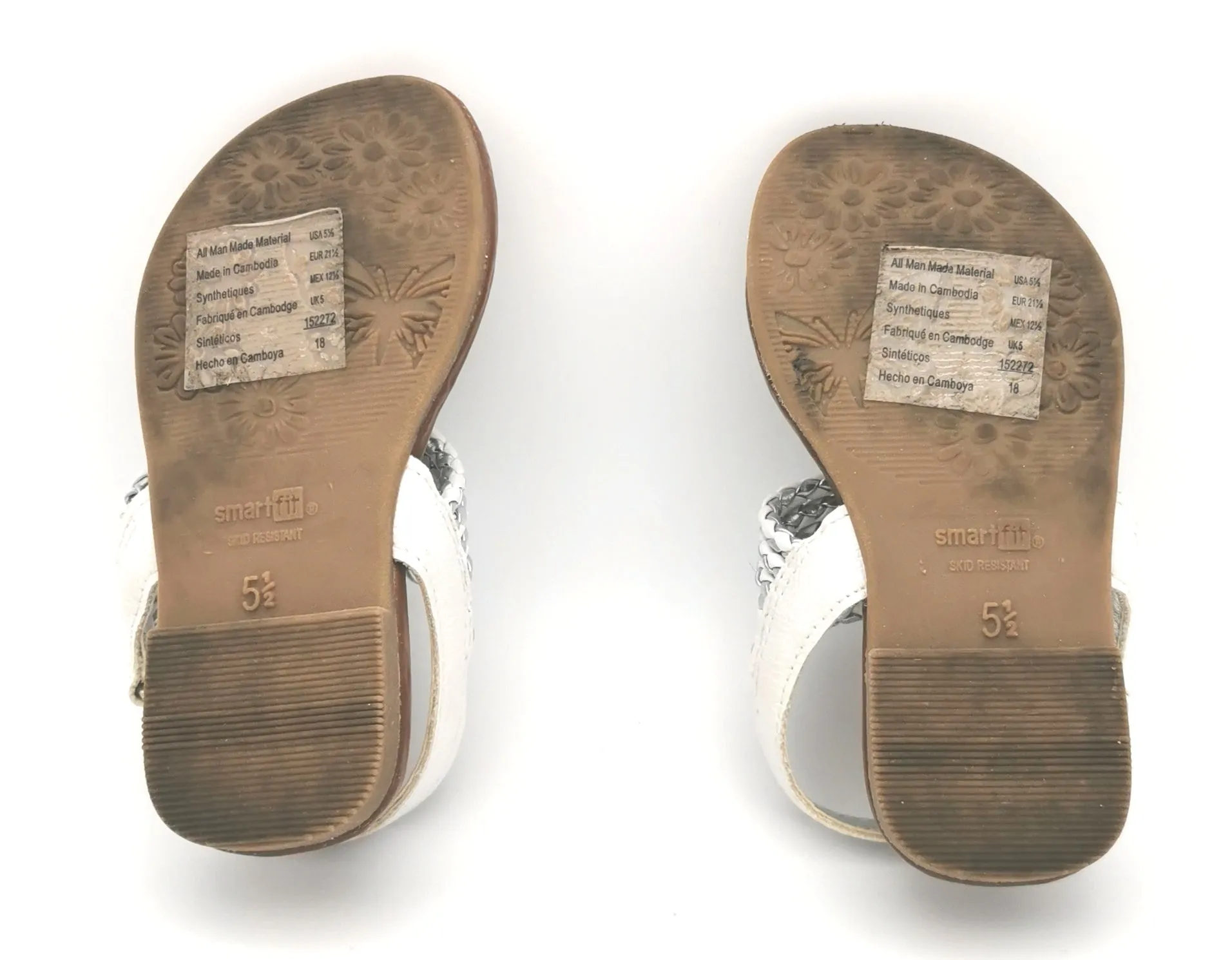 GIRL SIZE 5.5 TODDLER - SMARTFit Bohemian, Strappy Sandals EUC B12