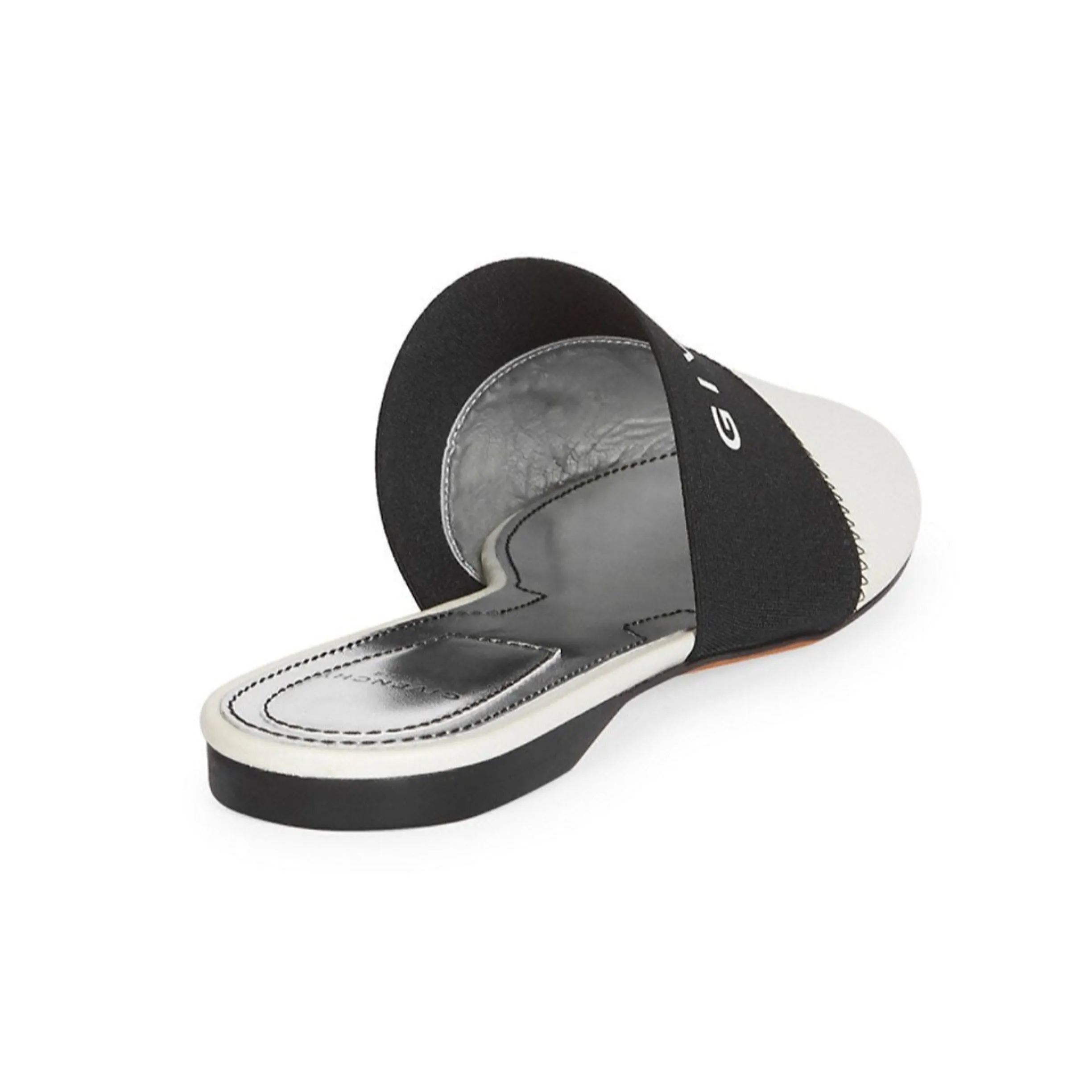 GIVENCHY Beige Bedford Flat Nappa Leather Mules Size 38.5