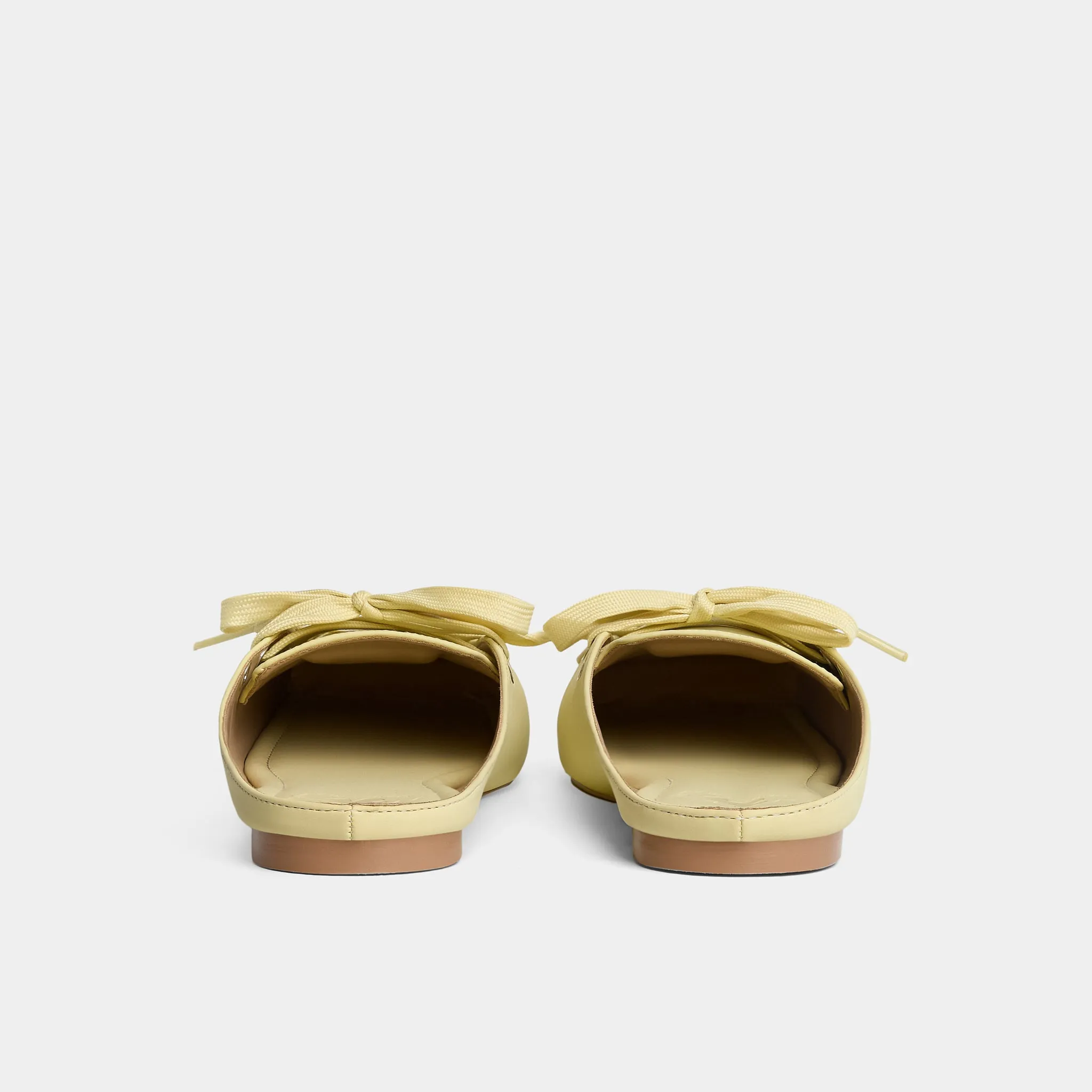 Giày middle mesh ballet flat mules màu Đen
