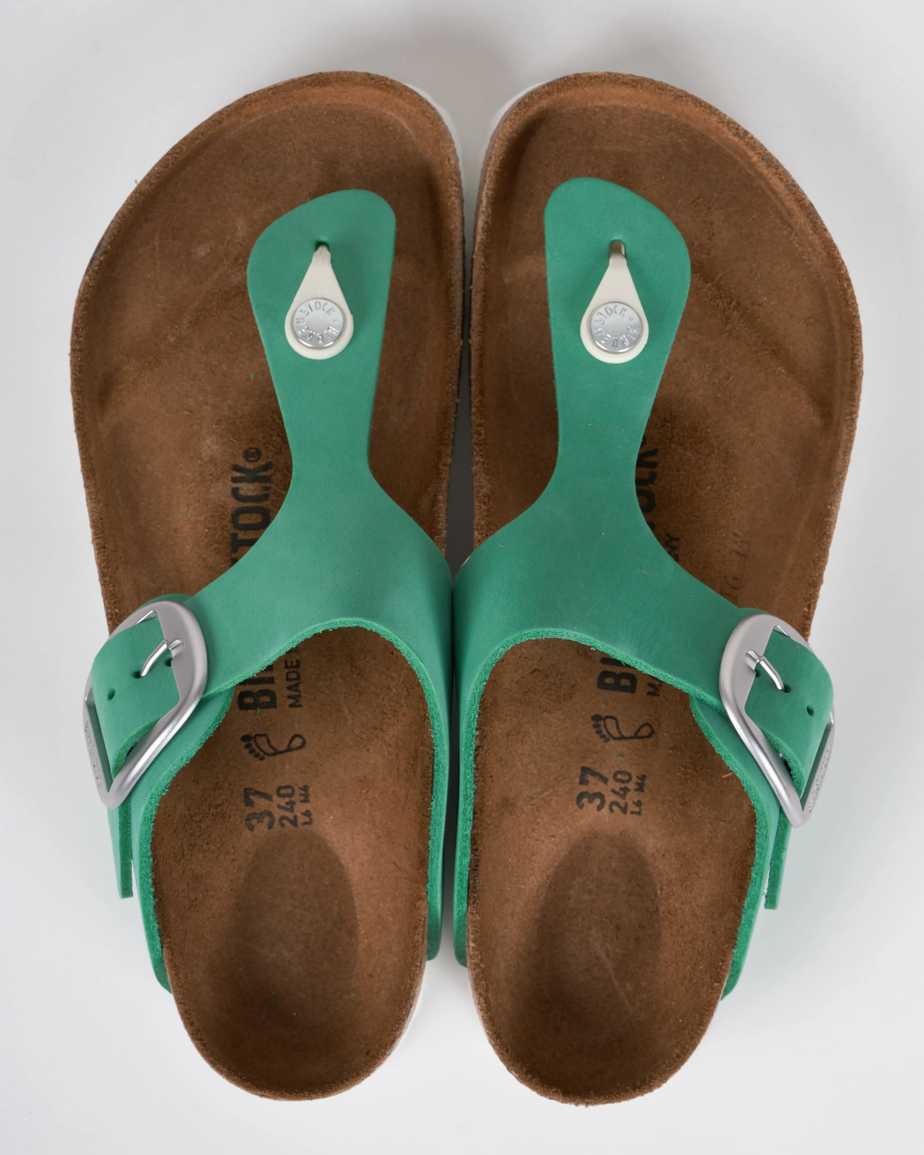 gizeh big buckle - bold jade nubuck