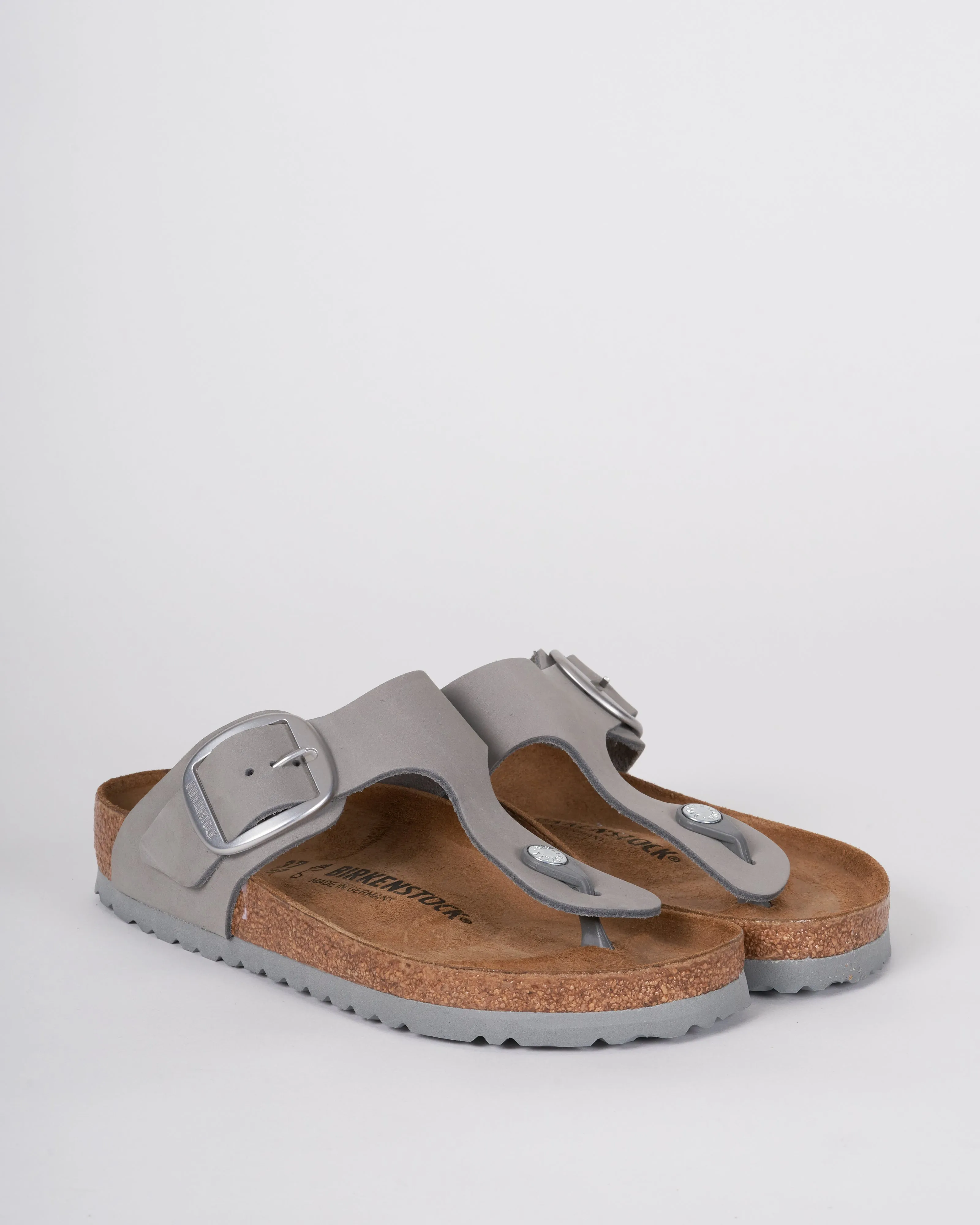 gizeh big buckle - dove grey nubuck