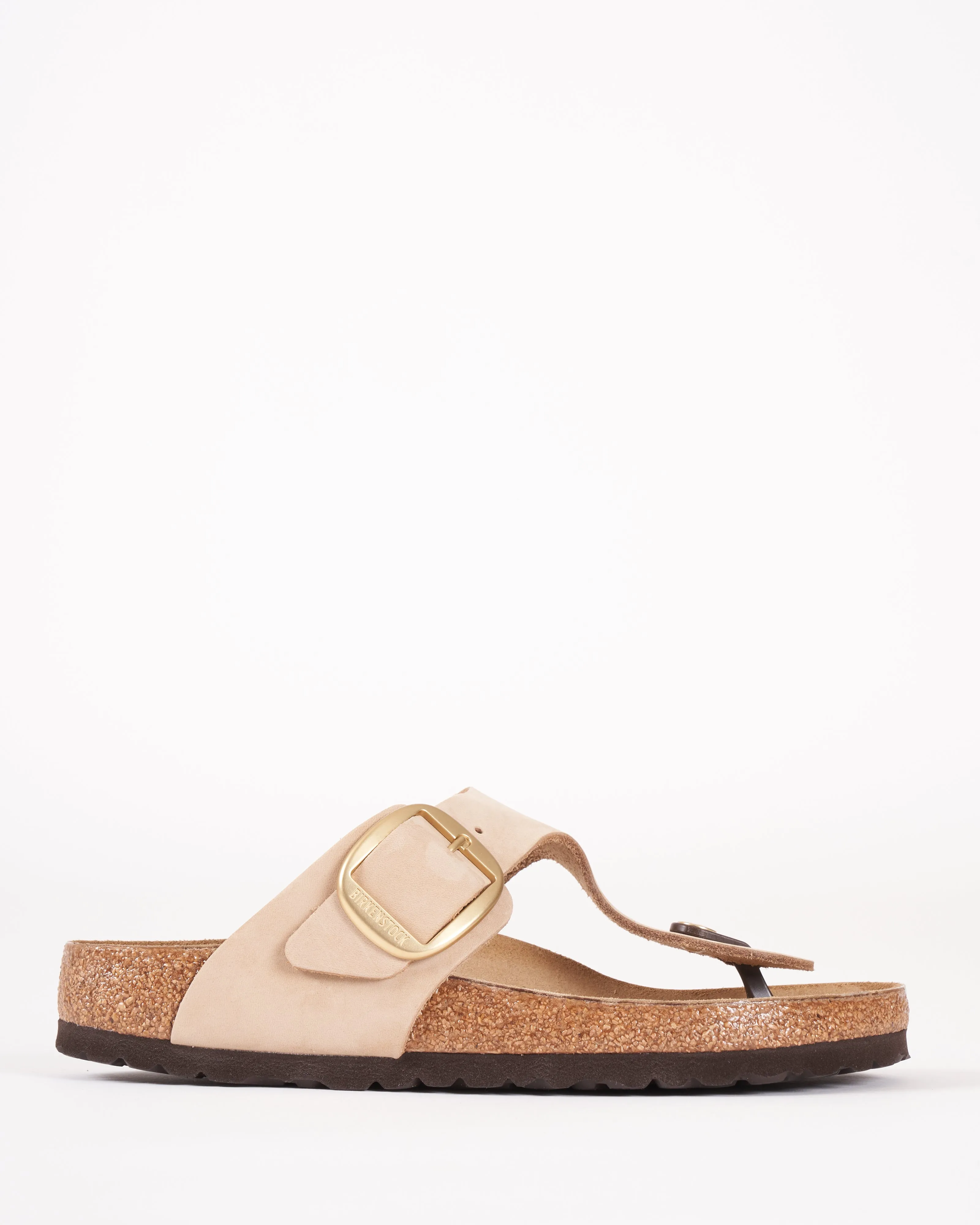gizeh big buckle sandal - sandcastle nubuck