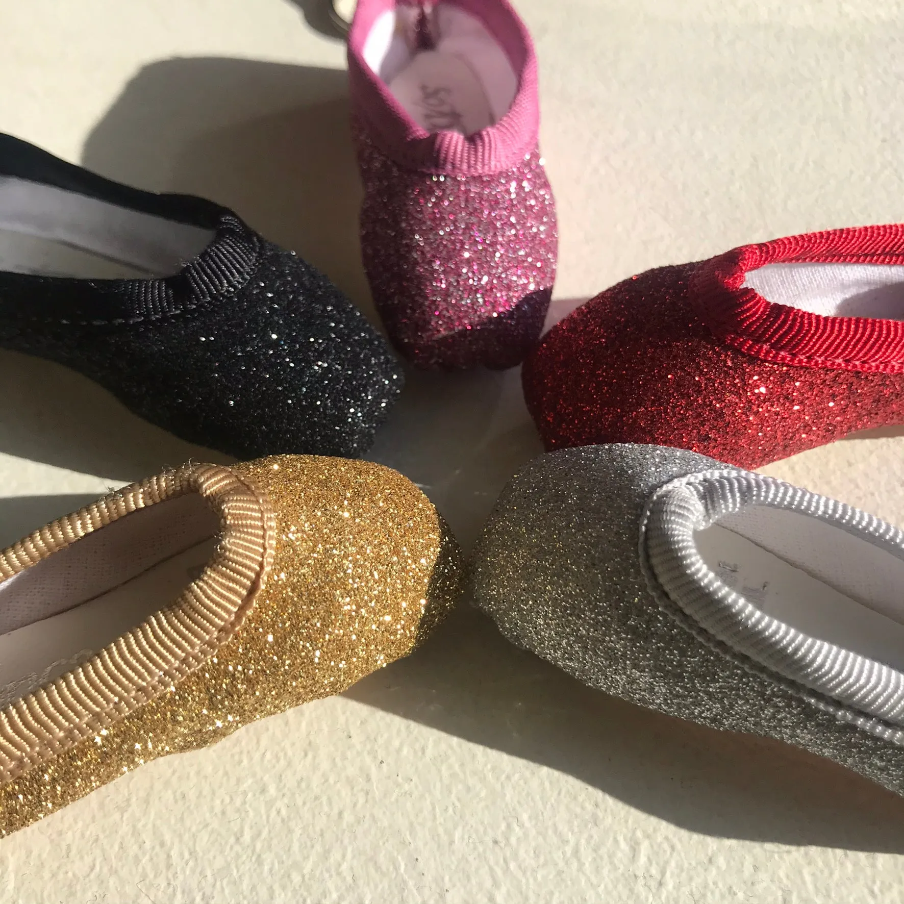 Glitter Pointe Shoe Keychain