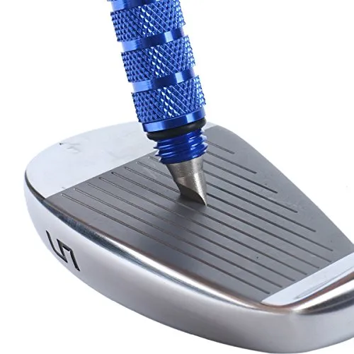 Golf Groove Sharpener with Blade Cutter Fit Iron Sets and Wedge Clubs - SummerHouse - Re-Grooving Cleaning Tool Accessories (Pen-Blue)