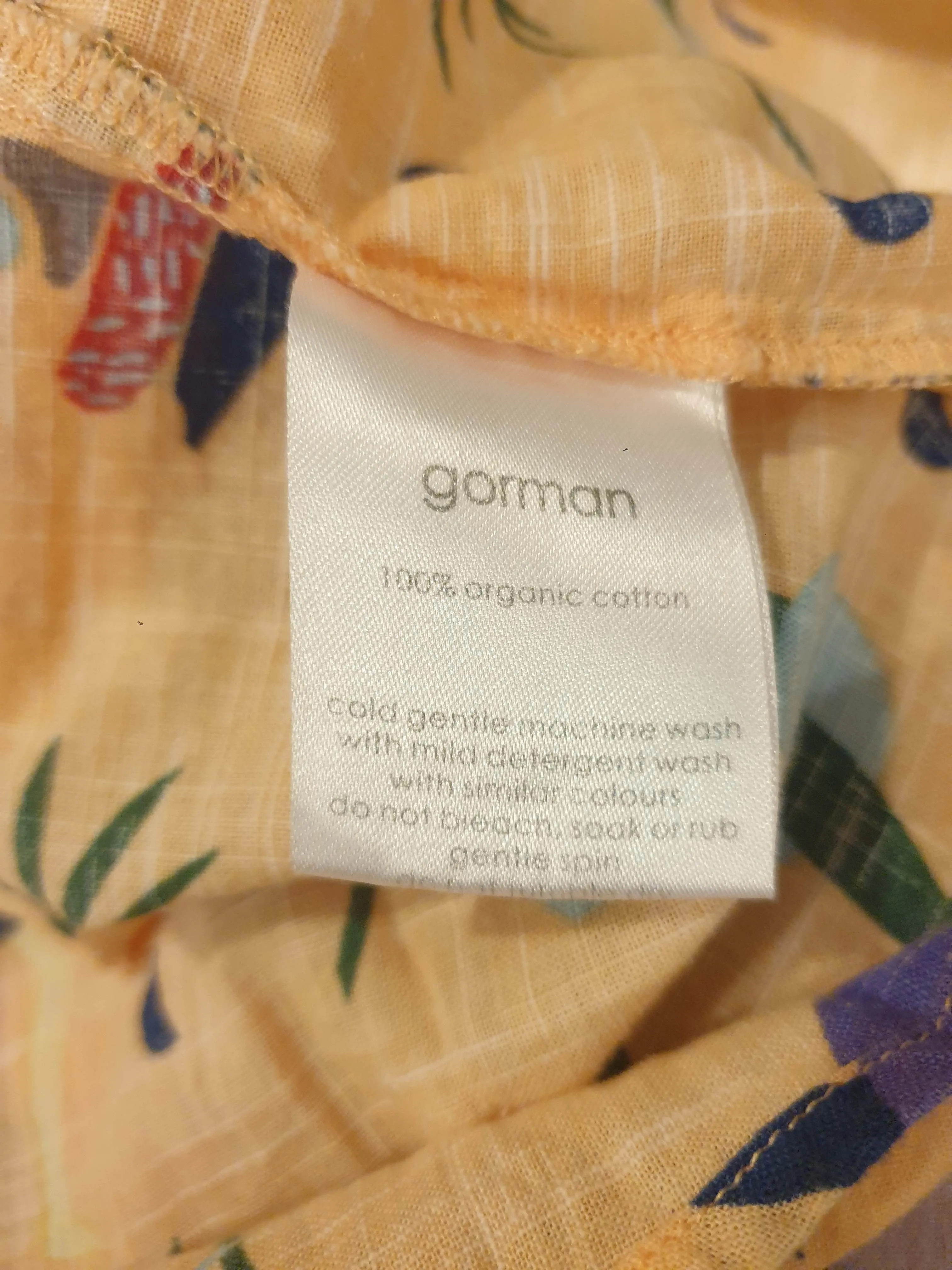 Gorman   Mireia Ruiz peach print dress size 12