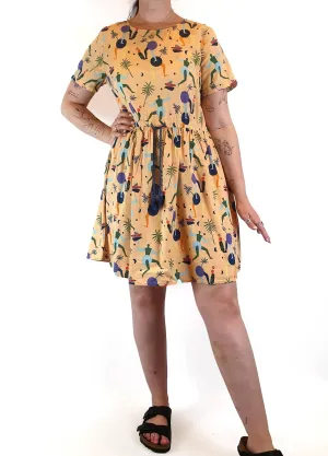 Gorman   Mireia Ruiz peach print dress size 12