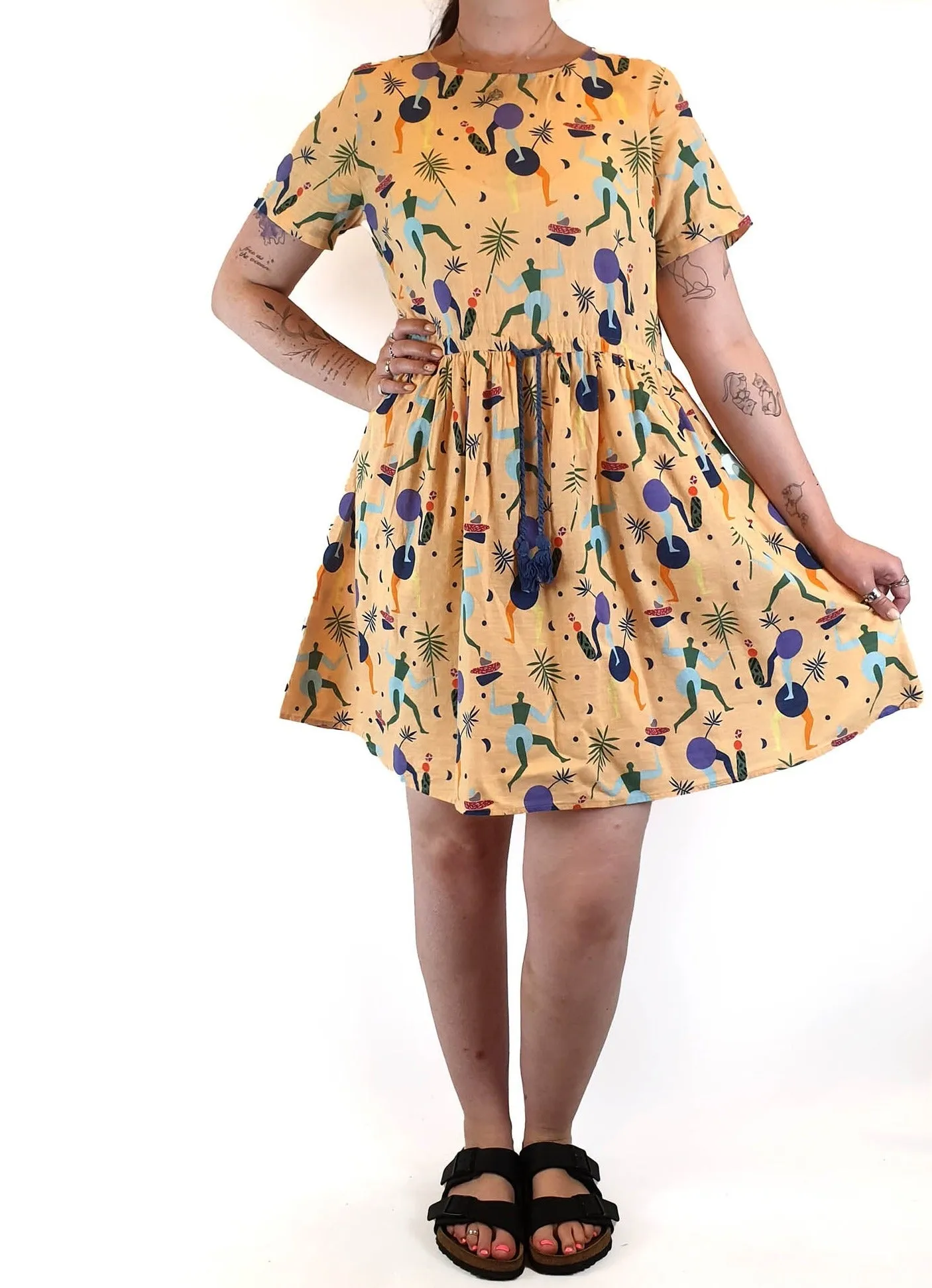 Gorman   Mireia Ruiz peach print dress size 12