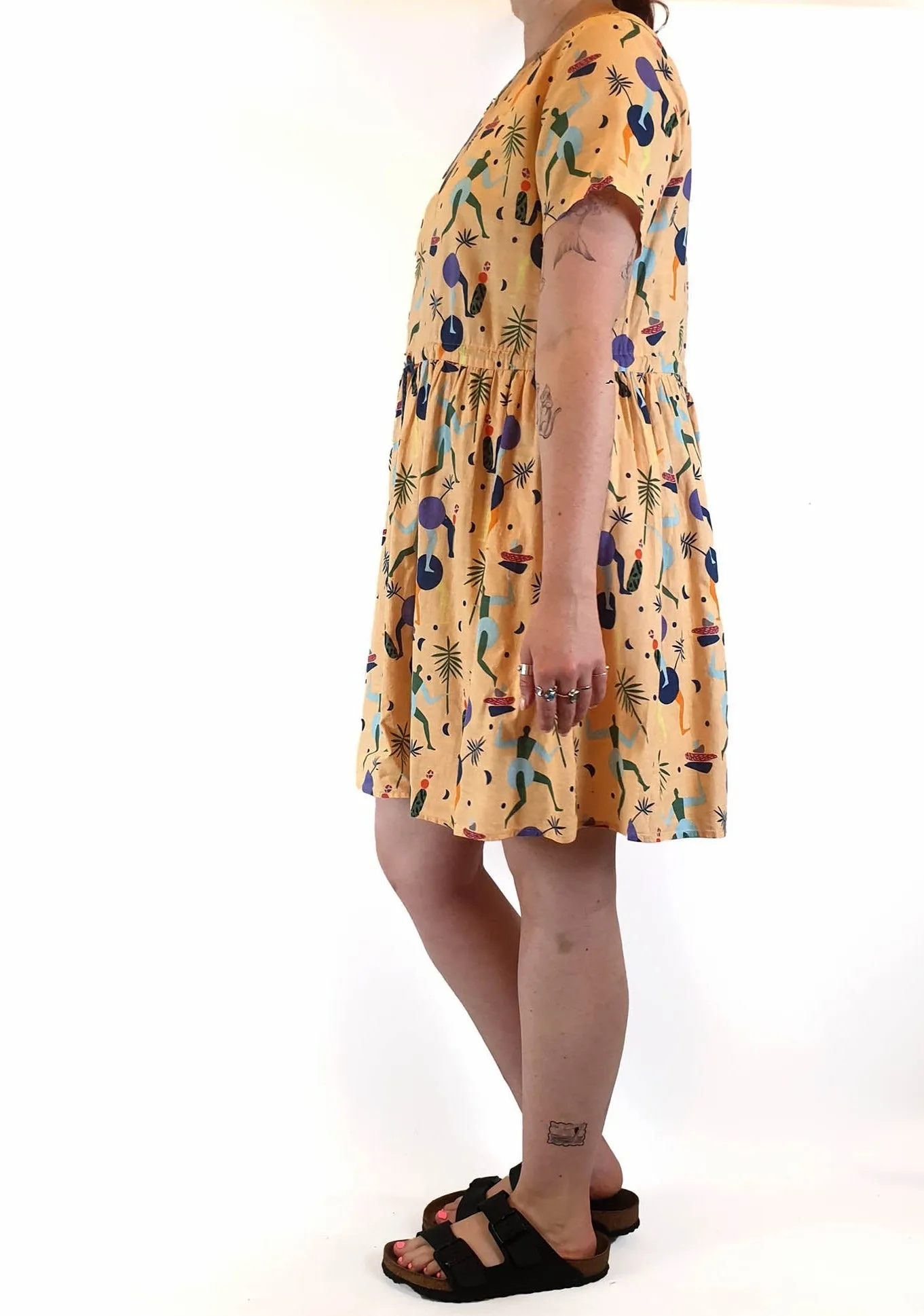 Gorman   Mireia Ruiz peach print dress size 12