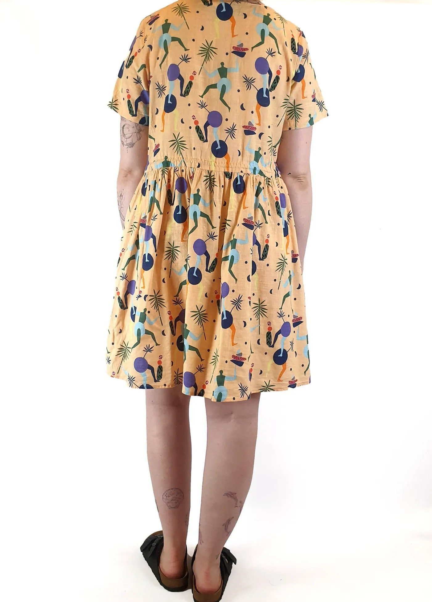 Gorman   Mireia Ruiz peach print dress size 12