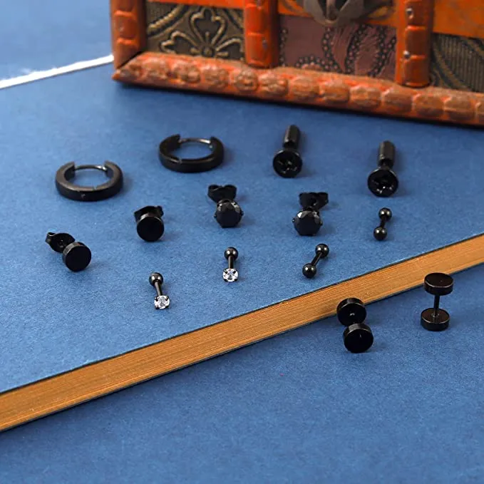 Goth Punk Stainless Steel Earrings