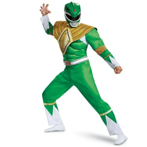 Green Ranger Classic Muscle Adult Costume