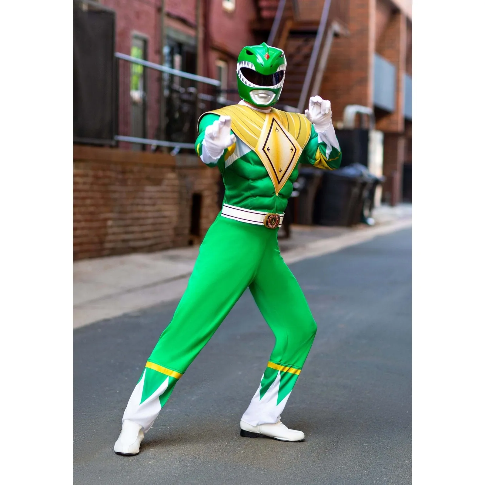 Green Ranger Classic Muscle Adult Costume