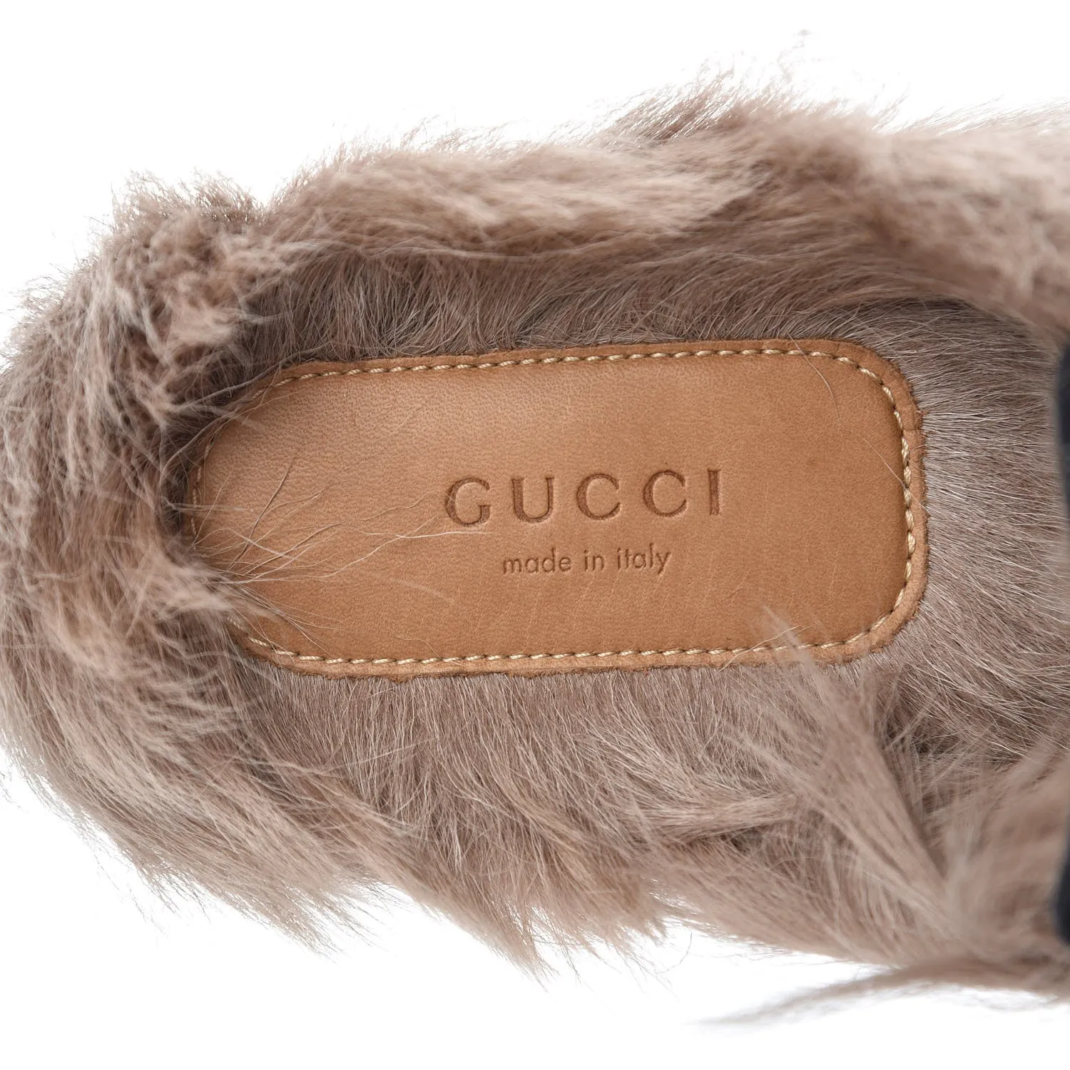 Gucci Women's Princetown Apron Toe Mules Tapestry Brocade