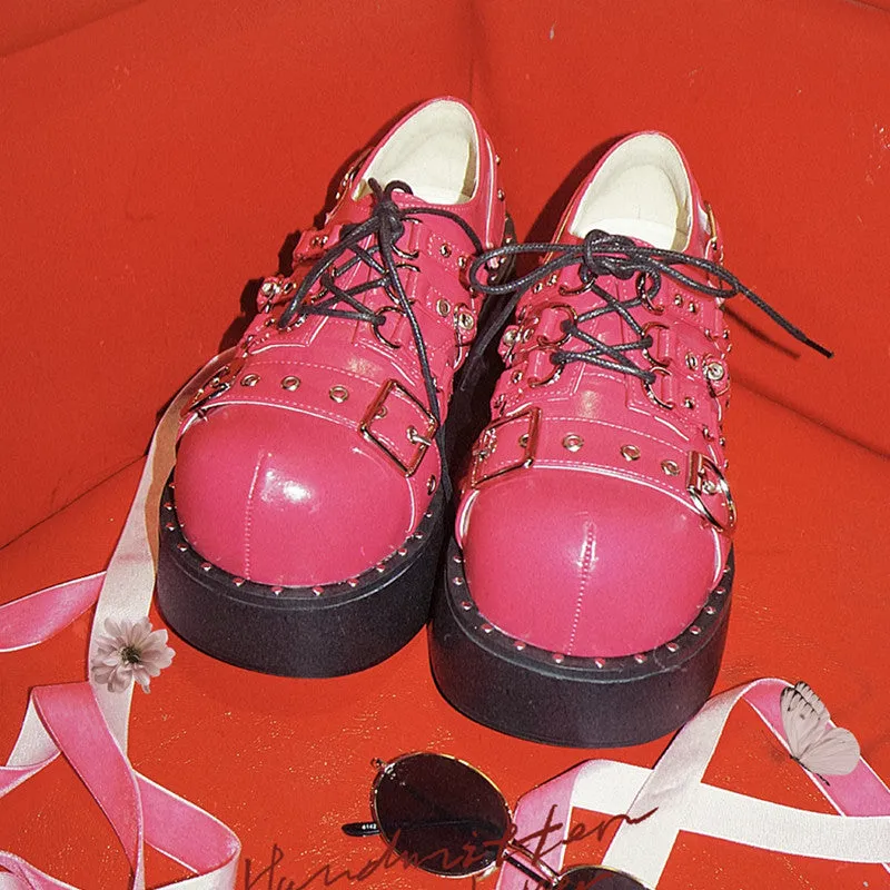 HARAJUKU CUTE BUCKLE GOTHIC SHOES UB2624