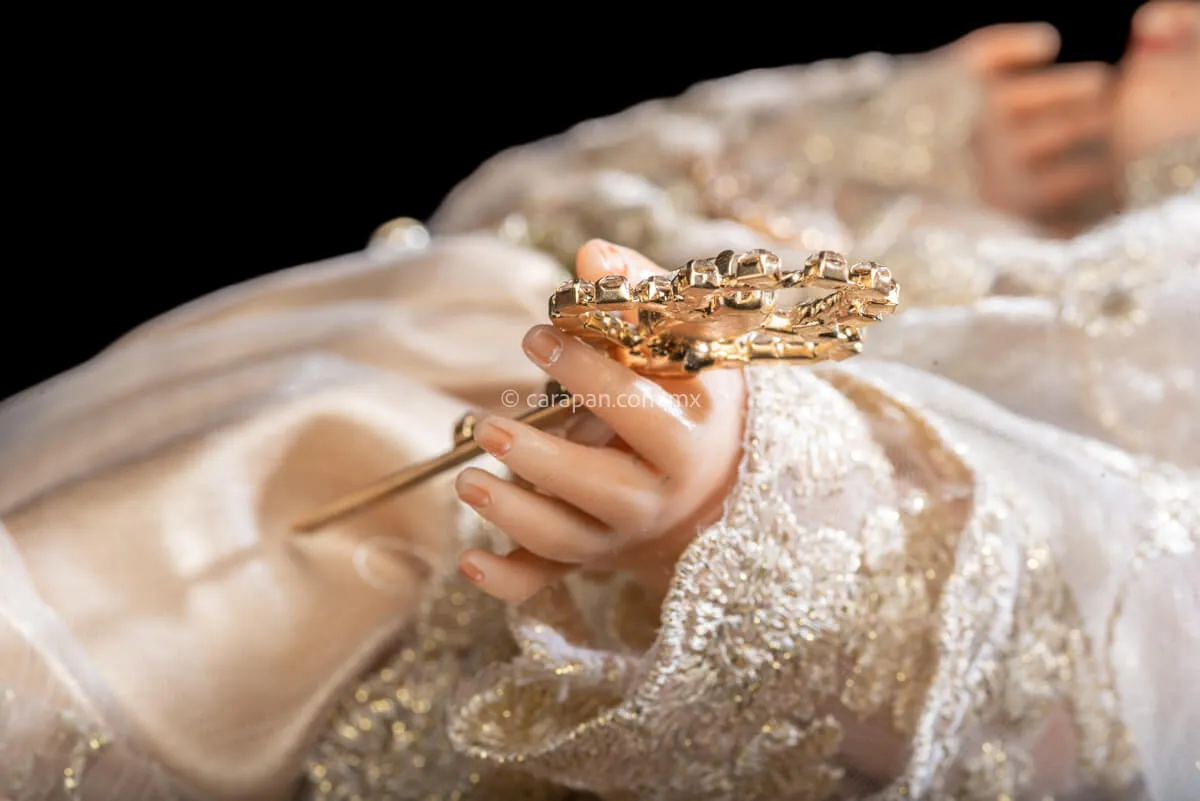 Holy Infant Mary Divina Infantita Wax Sculpture