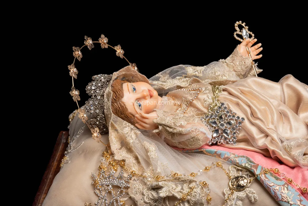 Holy Infant Mary Divina Infantita Wax Sculpture