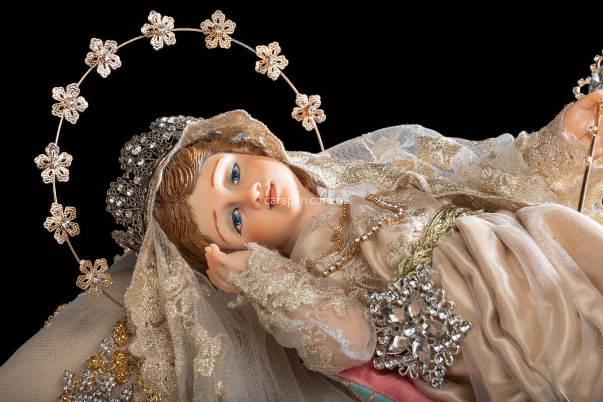 Holy Infant Mary Divina Infantita Wax Sculpture