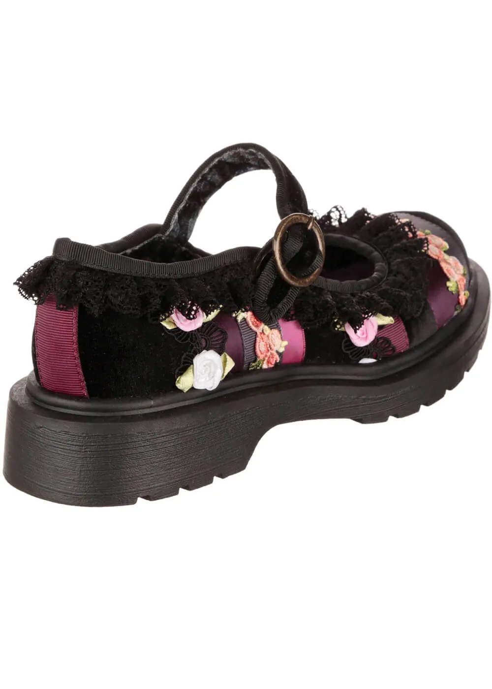 Irregular Choice Lacey Stroll Mary Jane Shoes Black
