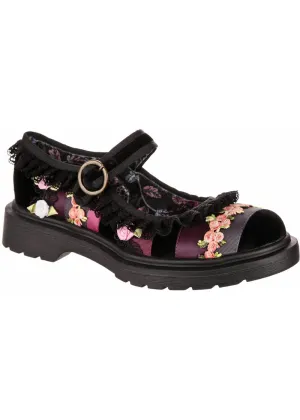 Irregular Choice Lacey Stroll Mary Jane Shoes Black