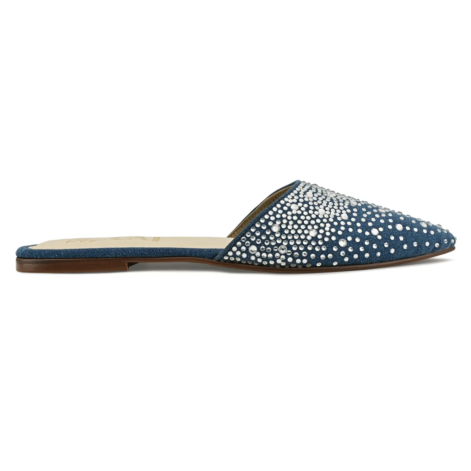 Itterne Denim Sparkle Mules