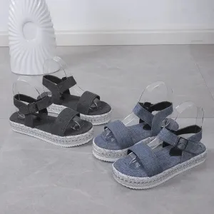 'Jessamine' Braided Strap Platform Sandals