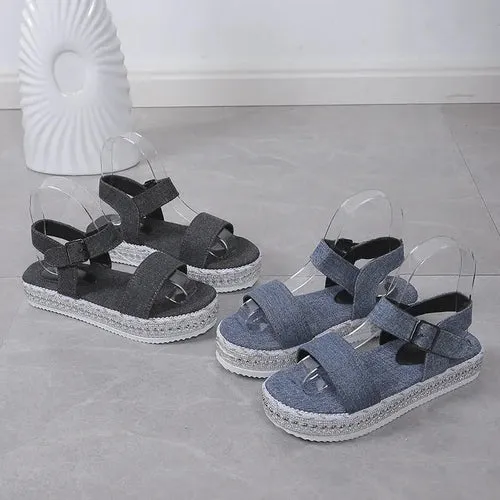 'Jessamine' Braided Strap Platform Sandals