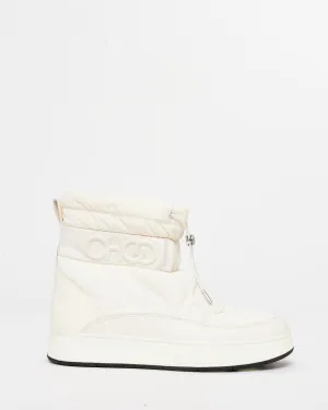 Jimmy Choo White Puffer Winter Boots - 41