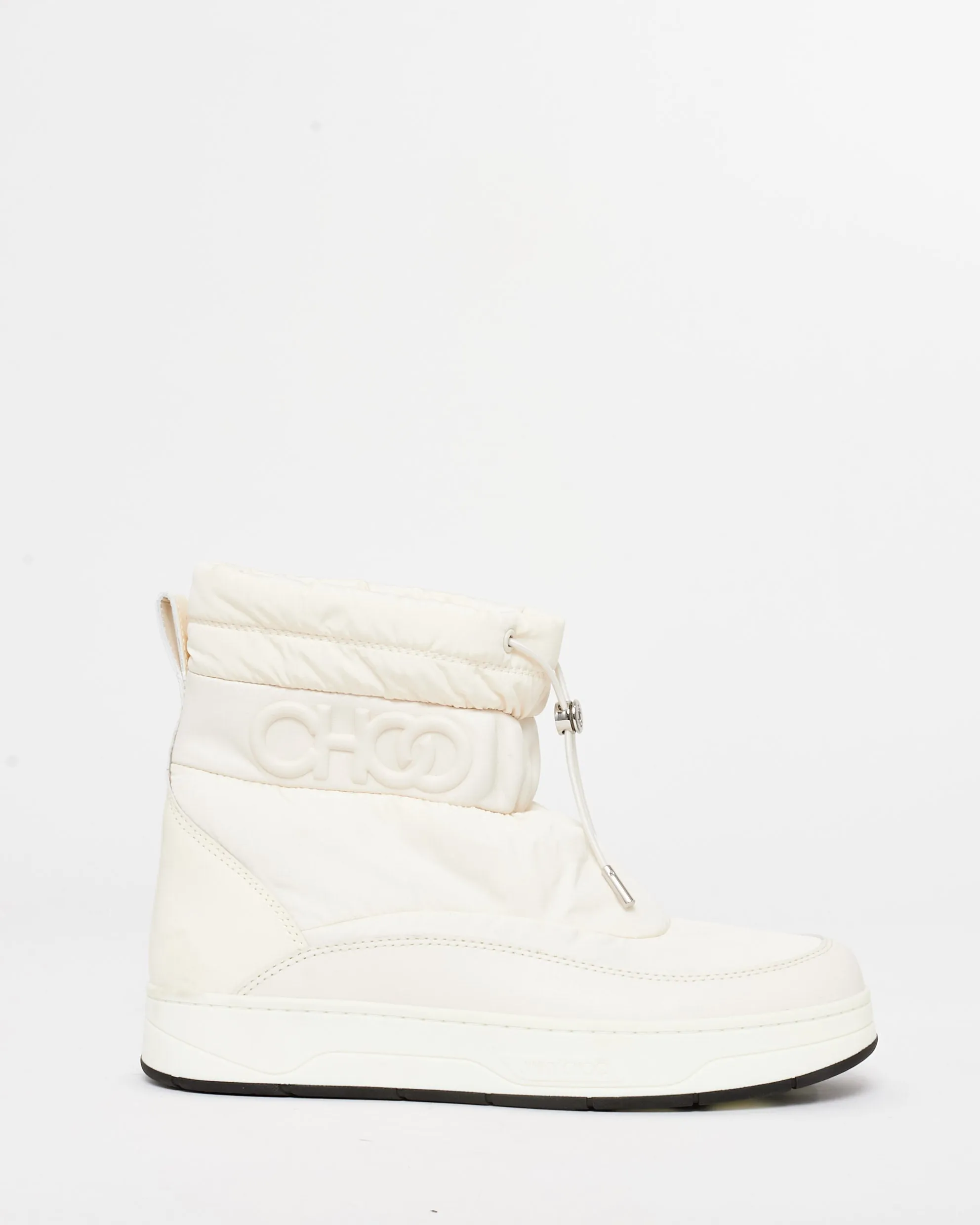 Jimmy Choo White Puffer Winter Boots - 41
