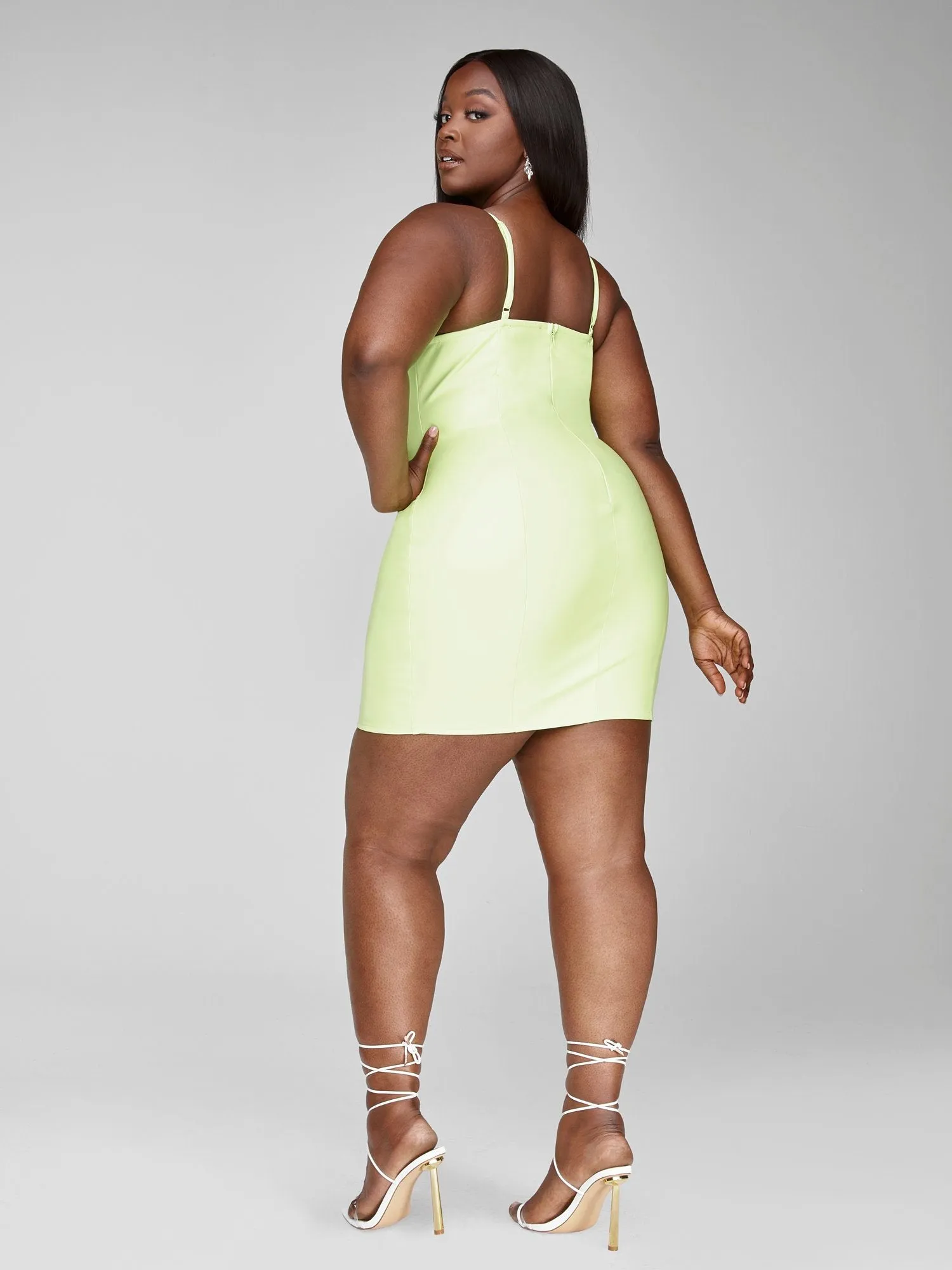 Josie Faux Leather Slip Dress