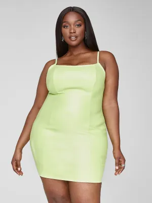 Josie Faux Leather Slip Dress