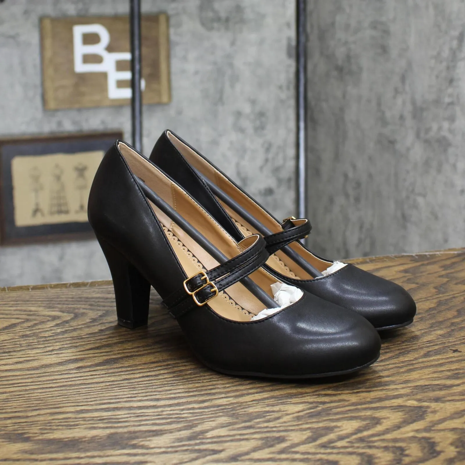 Journee Collection Women's Windy Pump Heels Shoes WINDY-PUMP Black 8.5M