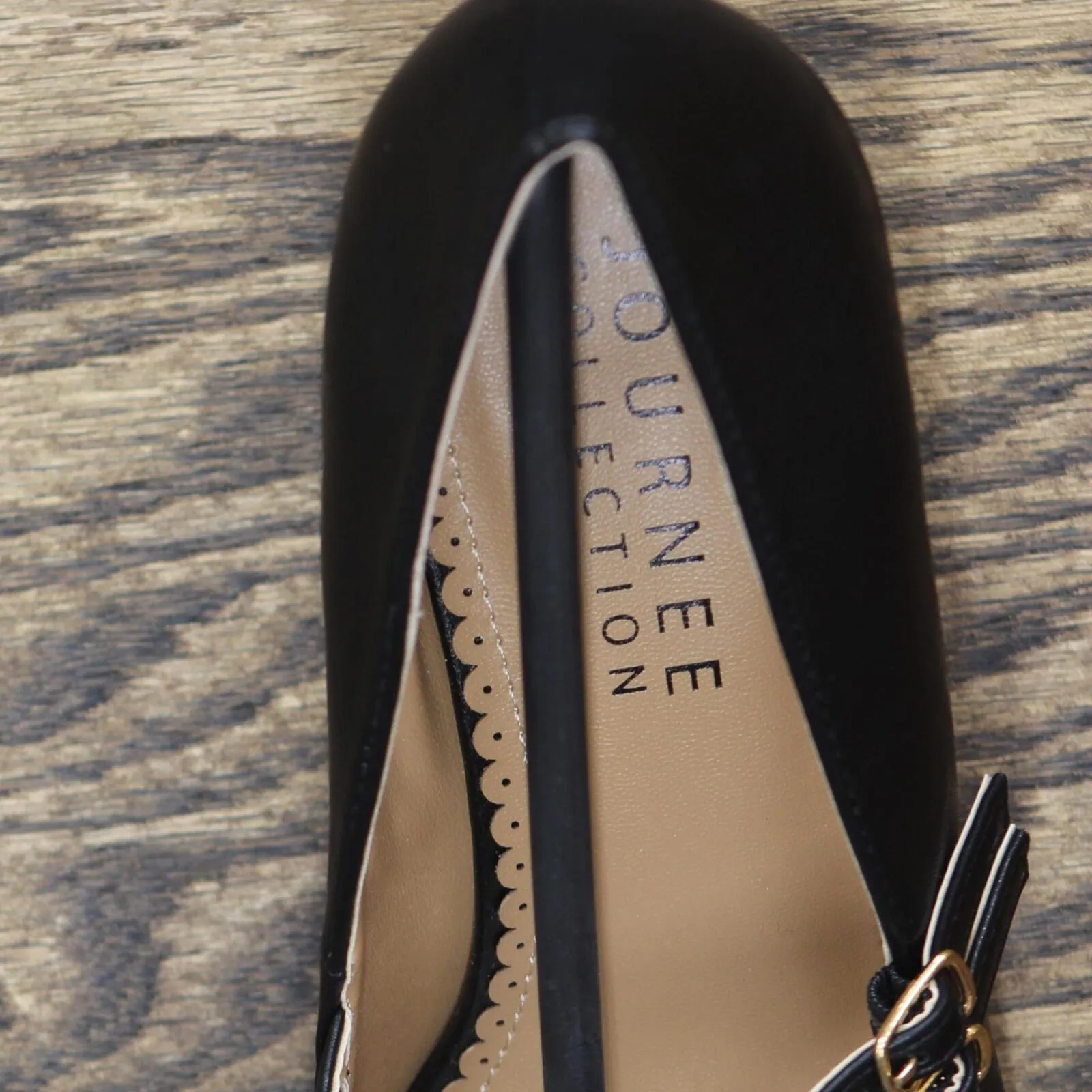 Journee Collection Women's Windy Pump Heels Shoes WINDY-PUMP Black 8.5M